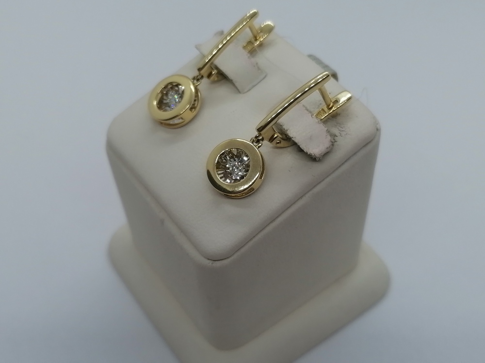 СЕРЬГИ БРИЛЛИАНТ (Au 585)