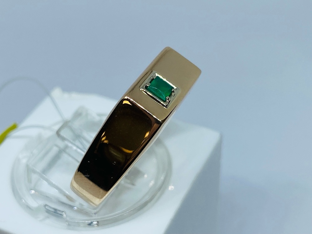 31-0309-О КОЛЬЦО ПЕЧАТКА с камнем (Au 585)