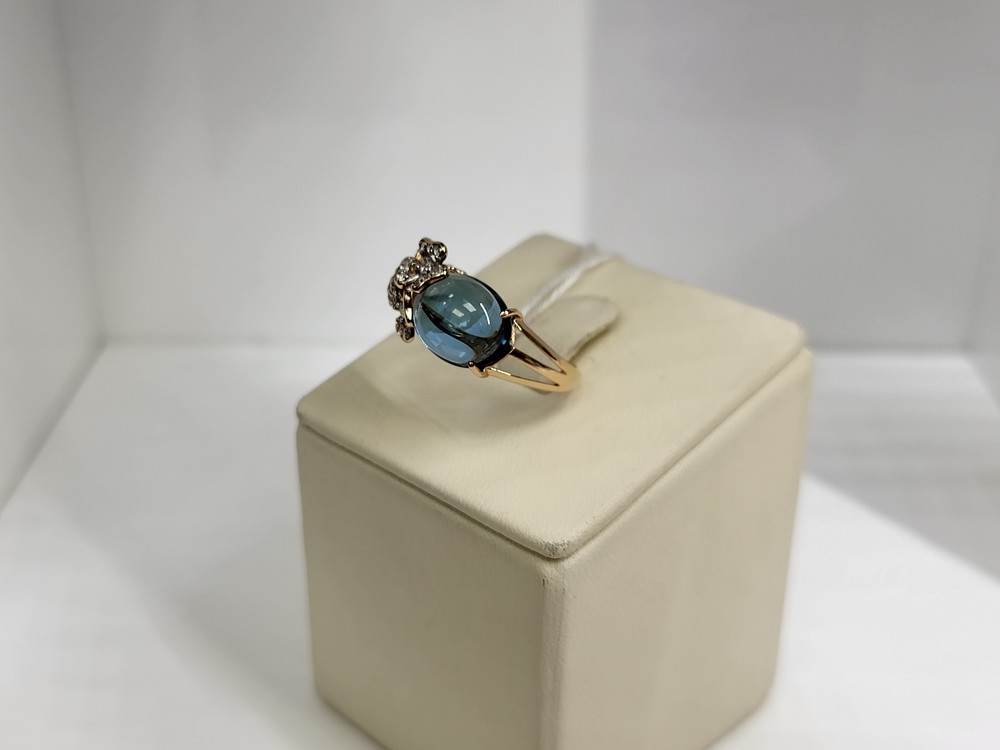 КОЛЬЦО С КАМНЯМИ (Au 585)