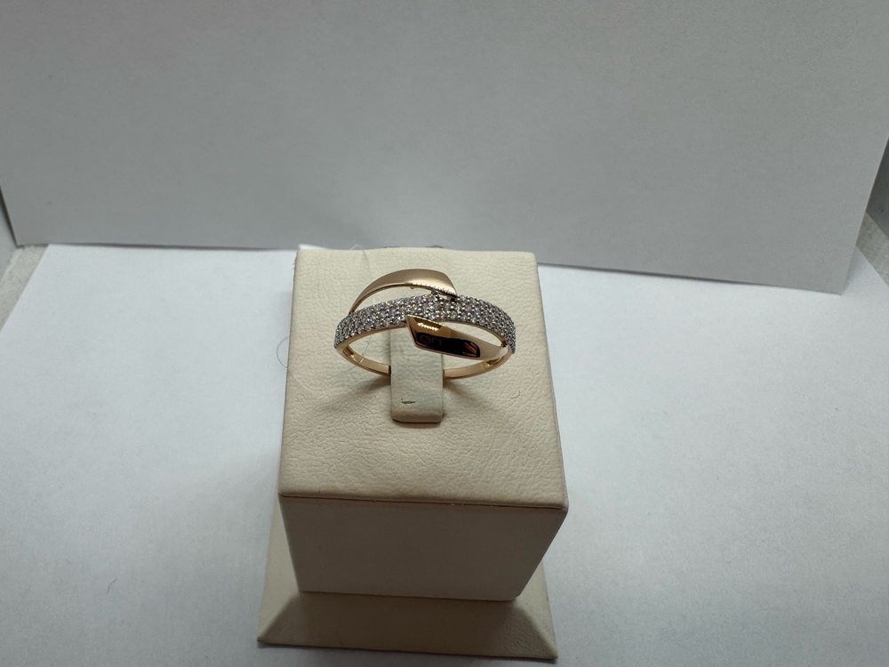 КОЛЬЦО С КАМНЯМИ (Au 585)