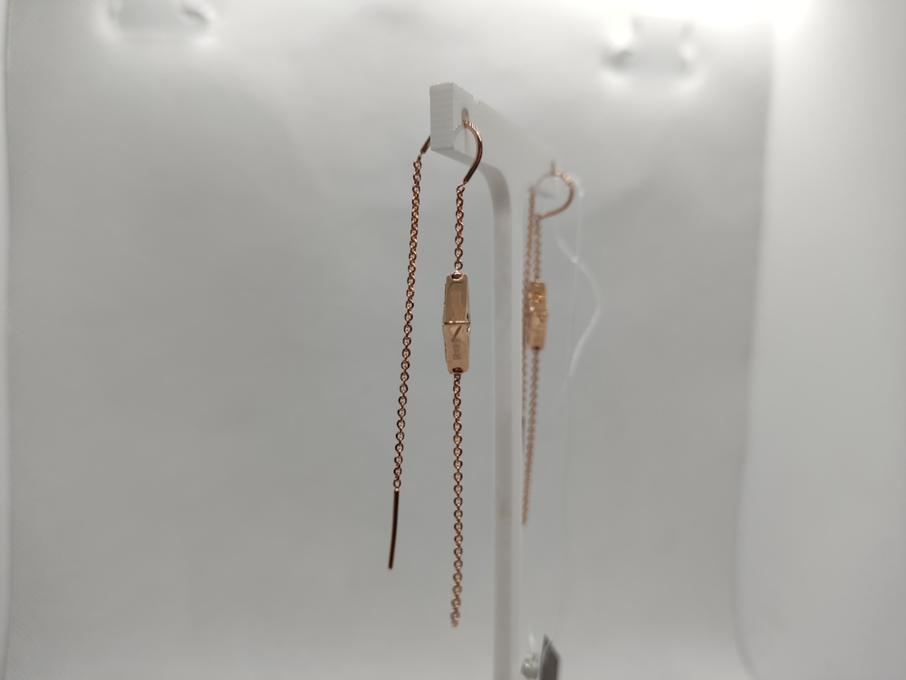 СЕРЬГИ ПРОДЕВКИ с камнем (Au 585)