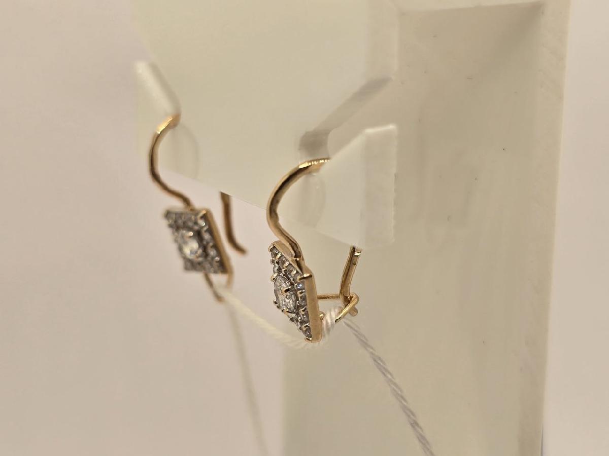 СКМИ585 СЕРЬГИ С КАМНЯМИ (Au 585)