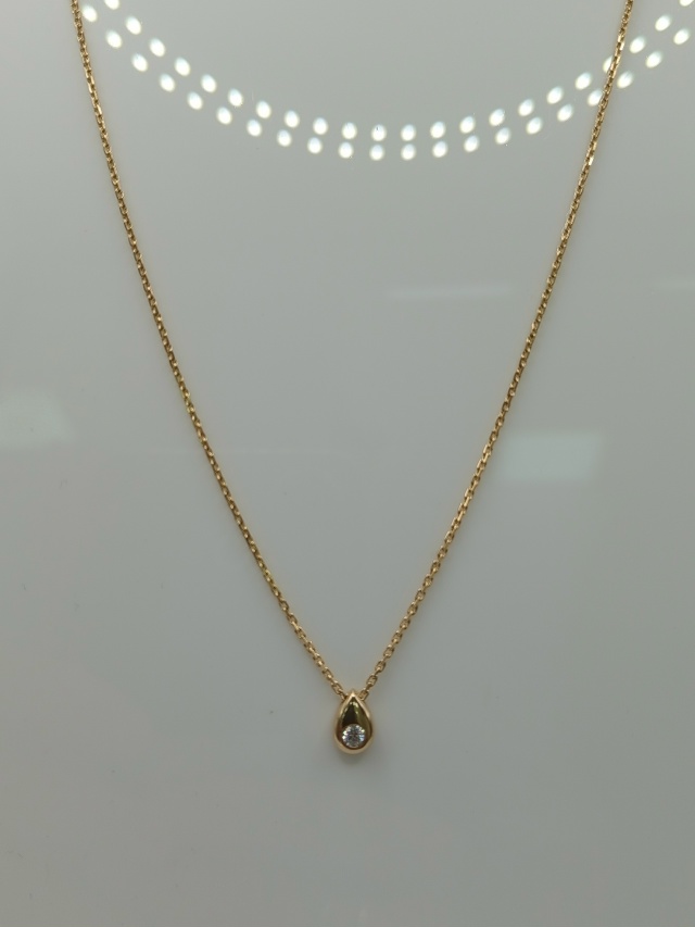 КОЛЬЕ С КАМНЕМ Au 585