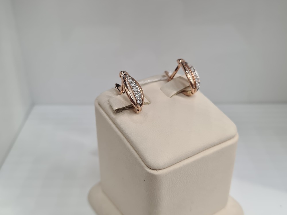 СКМИ585 СЕРЬГИ С КАМНЯМИ (Au 585)