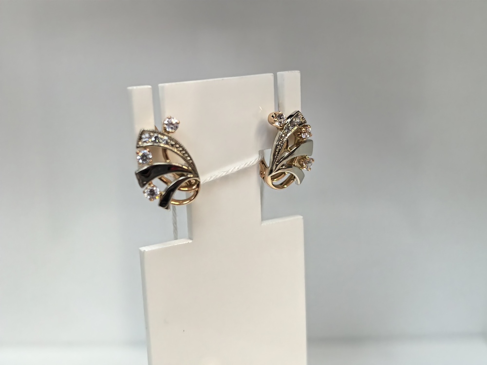 СЕРЬГИ С КАМНЯМИ (Au 585)