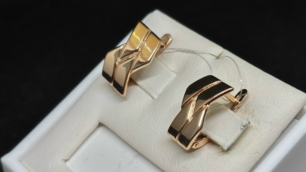 СЕРЬГИ БЕЗ КАМНЯ (Au 585)