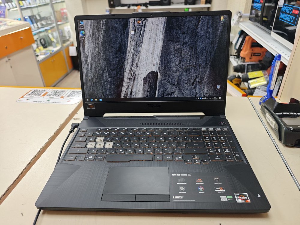Ноутбук ASUS FX506i; Ryzen 7 4800H, GeForce GTX 1650 TI, 8 Гб, 256 Гб, Нет