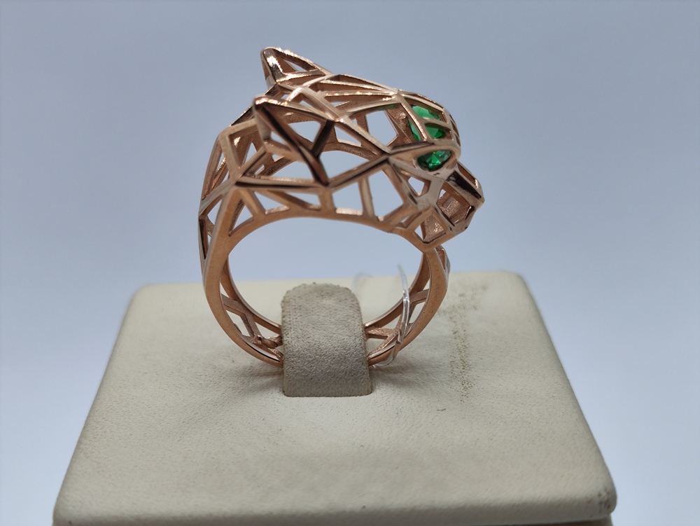 019409 КОЛЬЦО С КАМНЯМИ (Au 585)