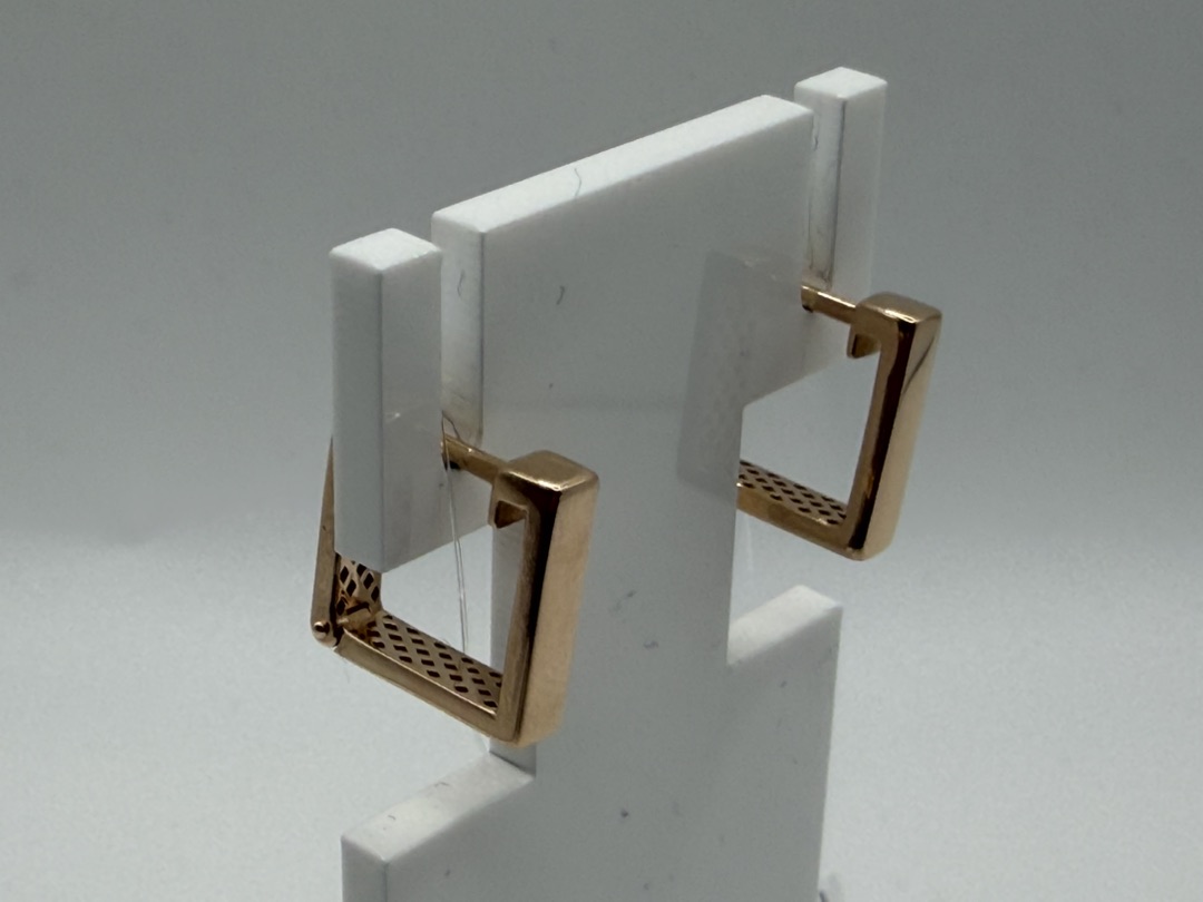 СЕРЬГИ БЕЗ КАМНЯ (Au 585)