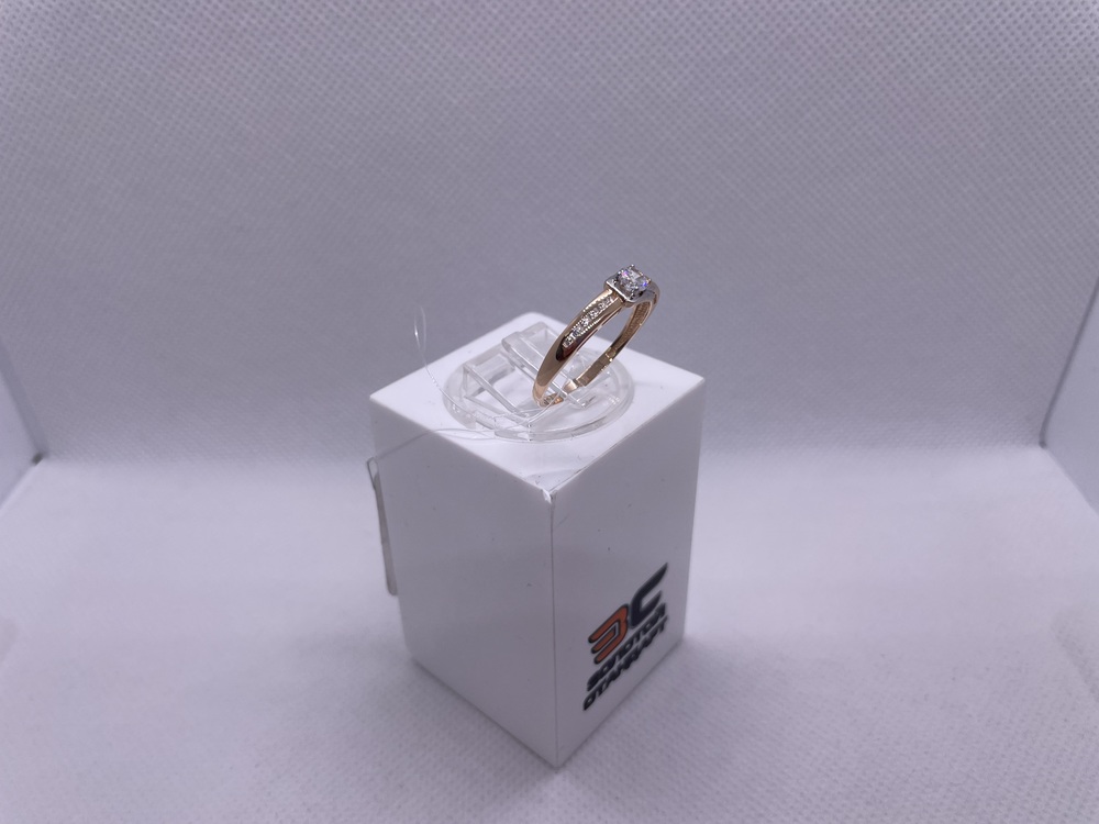 КОЛЬЦО С КАМНЯМИ (Au 585)