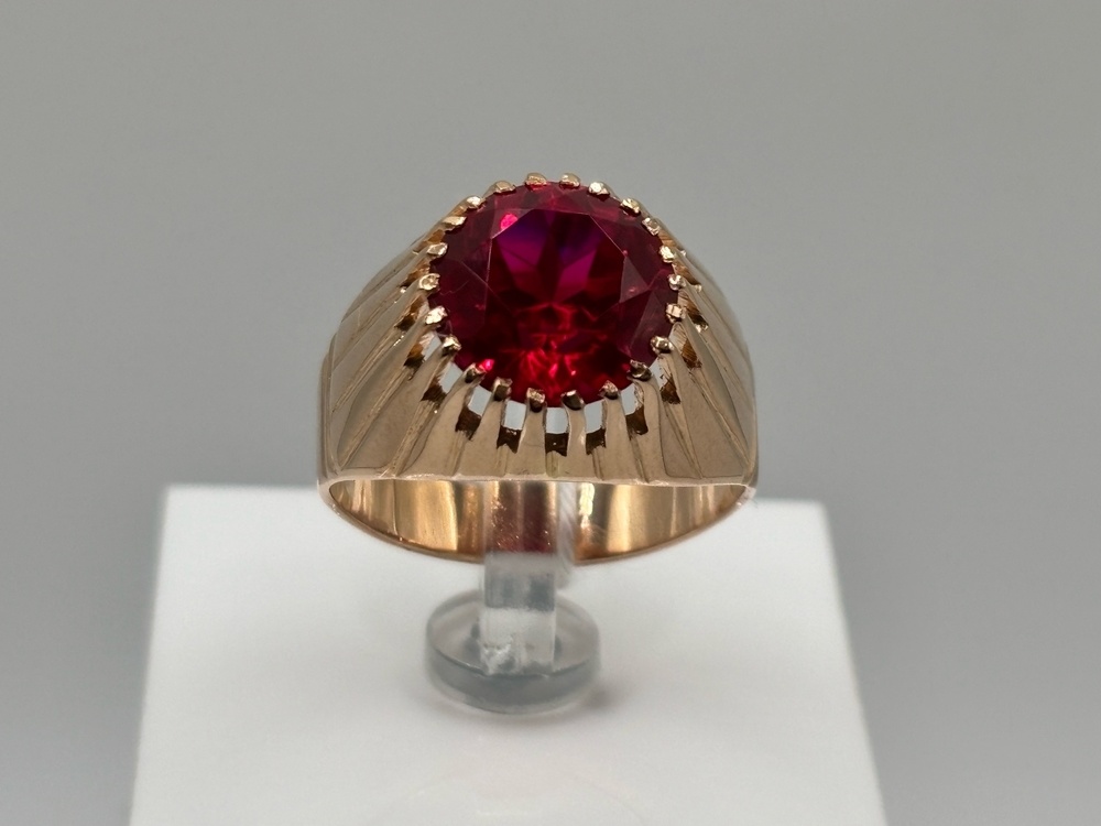 КОЛКМ583 КОЛЬЦО С КАМНЕМ (Au 583)