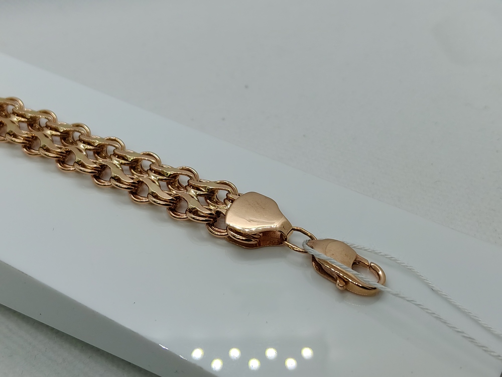 БРАСЛЕТ ПУСТОТЕЛЫЙ Фантазия Au 585