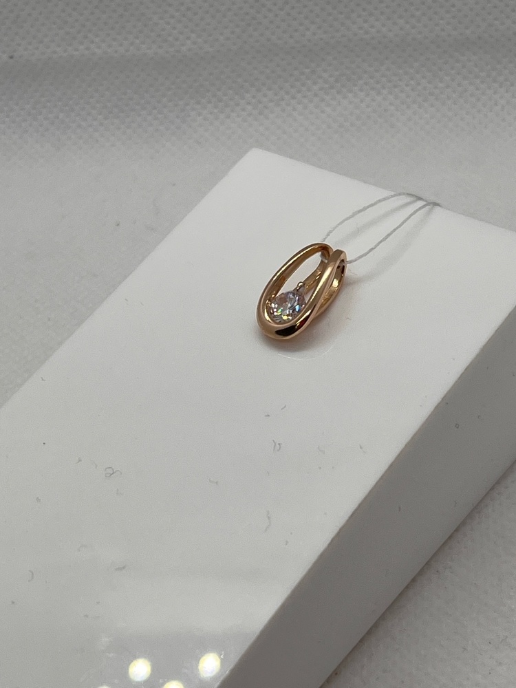 ПОДКМ585 ПОДВЕСКА С КАМНЕМ (Au 585)