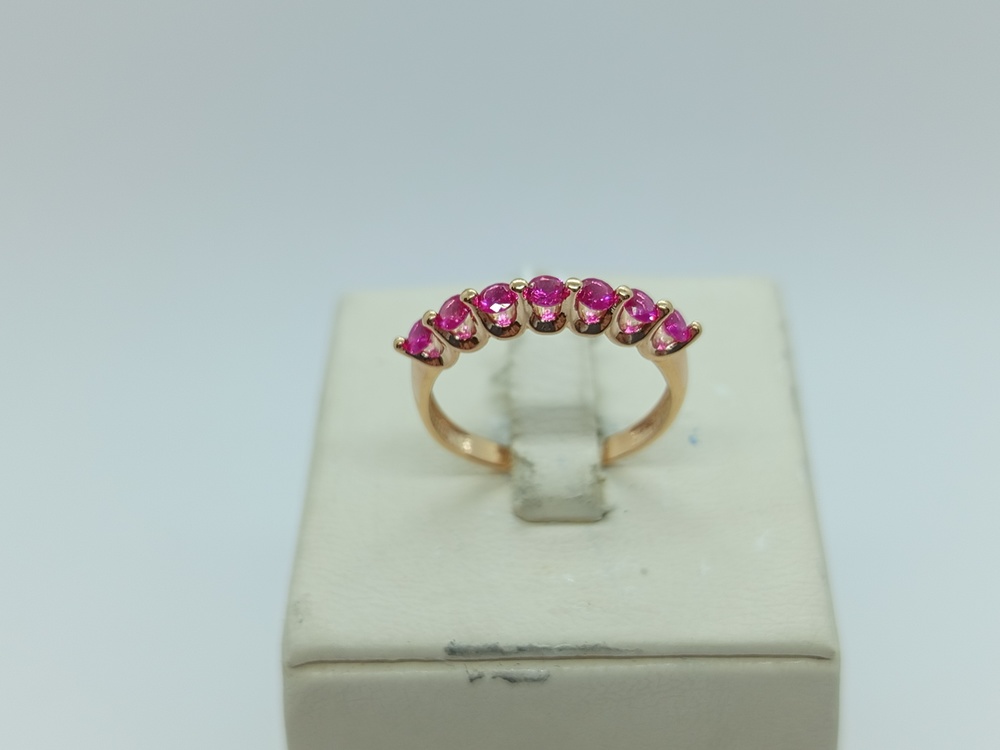 КОЛЬЦО С КАМНЯМИ (Au 585)