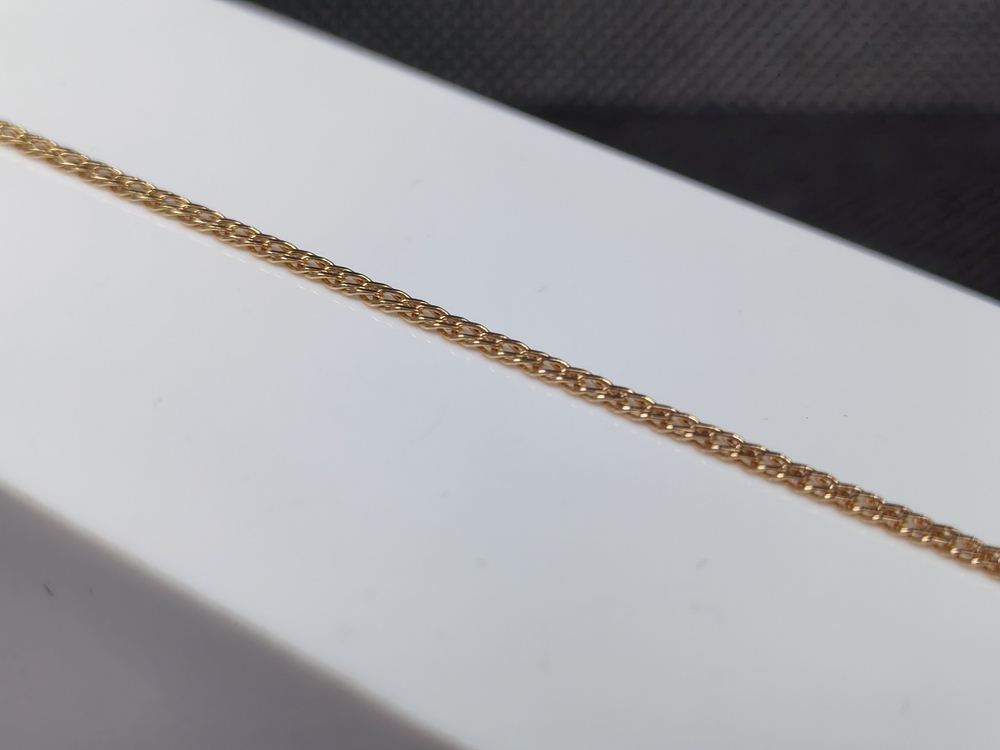 БРАСЛЕТ ПОЛНОВЕСНЫЙ Ромб двойной Au 585