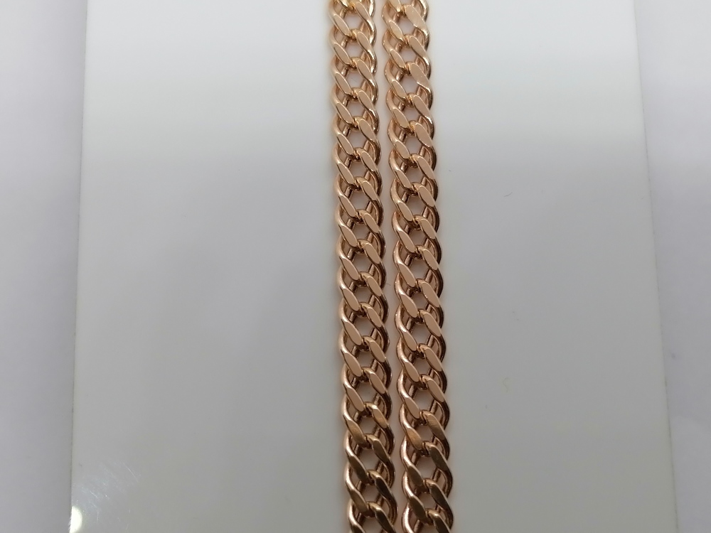 ЦЕПЬ ПУСТОТЕЛАЯ Ромб двойной (Au 585)