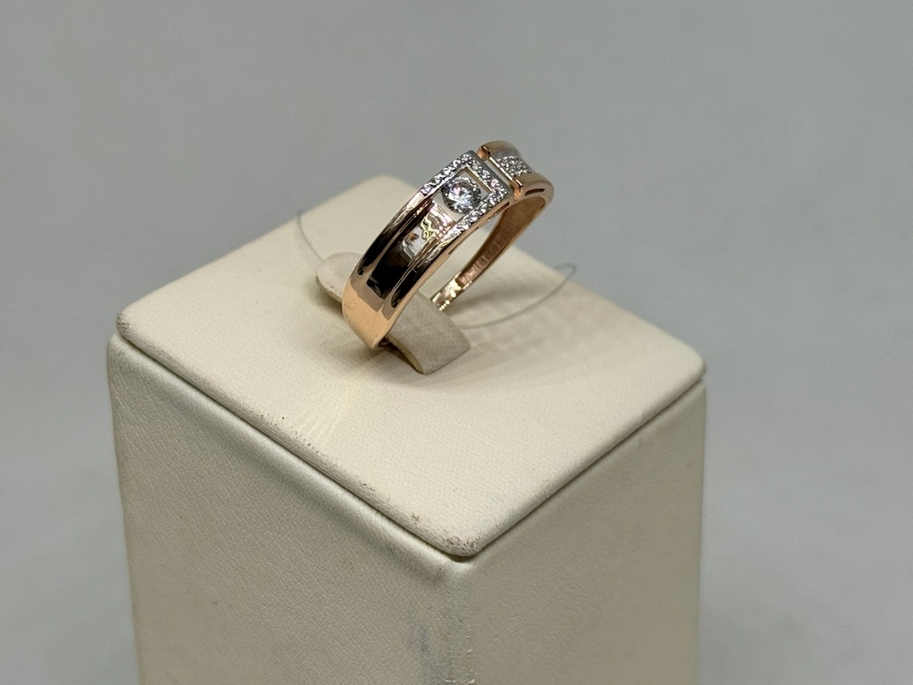 КОЛЬЦО С КАМНЯМИ (Au 585)