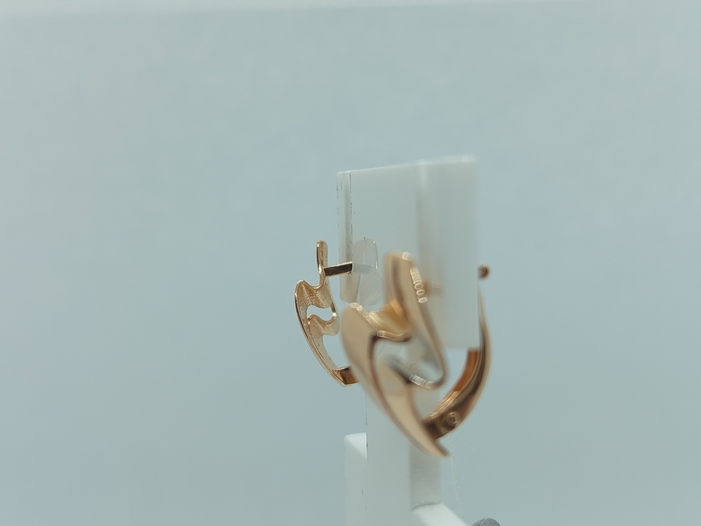 СБКМ585 СЕРЬГИ БЕЗ КАМНЯ (Au 585)