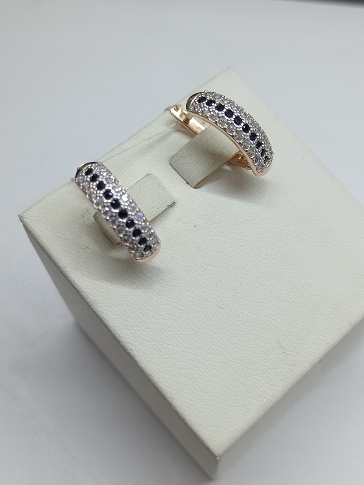 СКМИ585 СЕРЬГИ С КАМНЯМИ (Au 585)