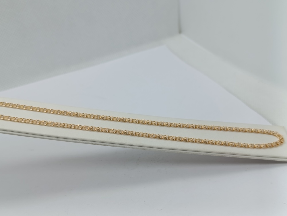 ЦЕПЬ ПУСТОТЕЛАЯ Бисмарк (Au 585)