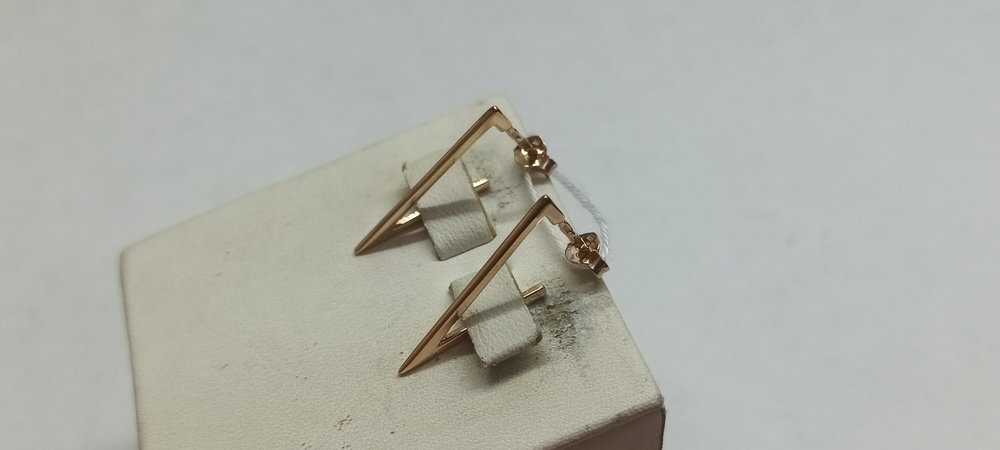 СБКМ585 СЕРЬГИ БЕЗ КАМНЯ (Au 585)