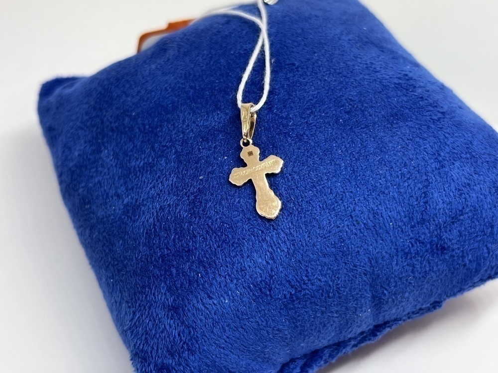 ПОДВЕСКА КРЕСТ БЕЗ КАМНЯ (Au 585)