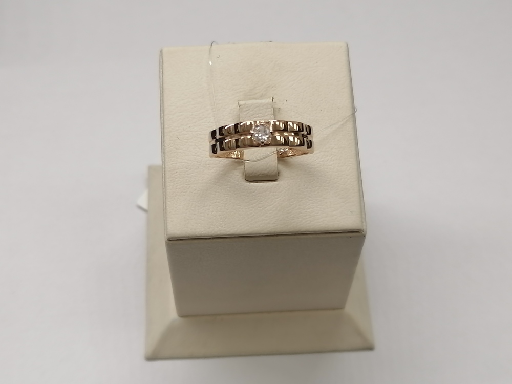 КОЛЬЦО С КАМНЕМ (Au 585)