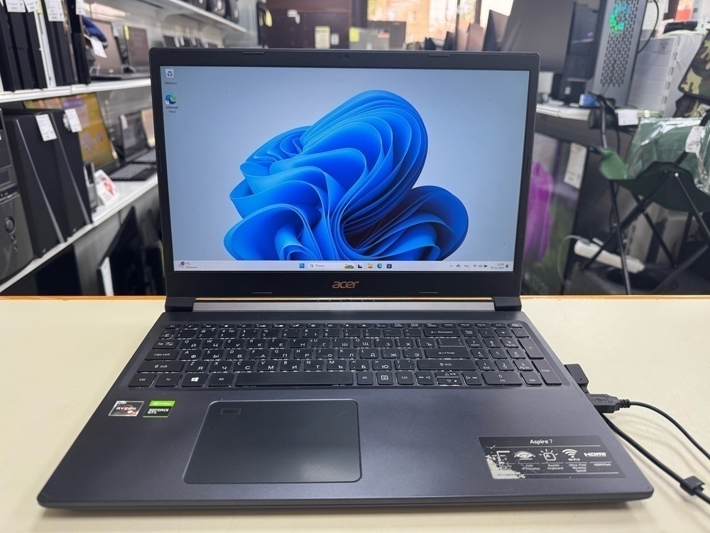 Ноутбук Acer; Ryzen 7 3750H, GeForce GTX 1650, 16 Гб, 512 GB, Нет