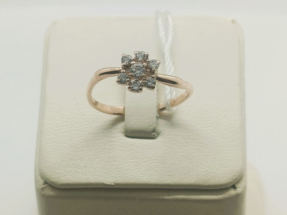 КОЛЬЦО С КАМНЯМИ (Au 585)