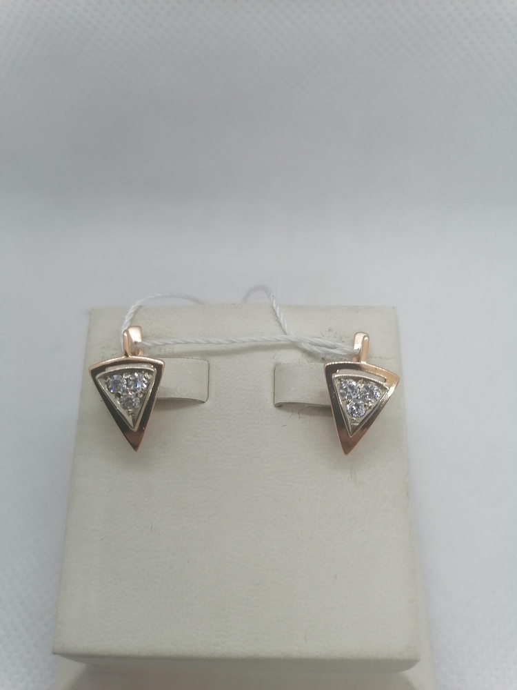 СКМИ585 СЕРЬГИ С КАМНЯМИ (Au 585)