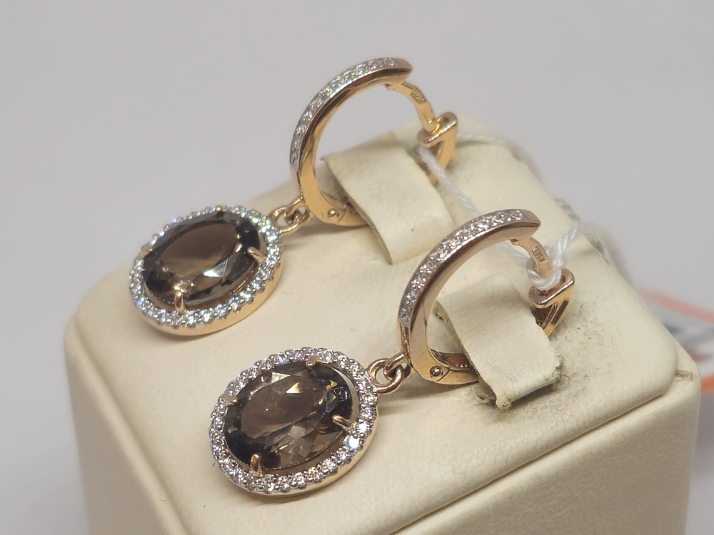 СЕРЬГИ С КАМНЯМИ (Au 585)