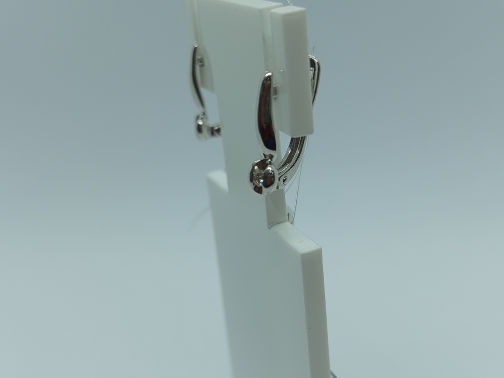 СЕРЬГИ БРИЛЛИАНТ (Ag 925)