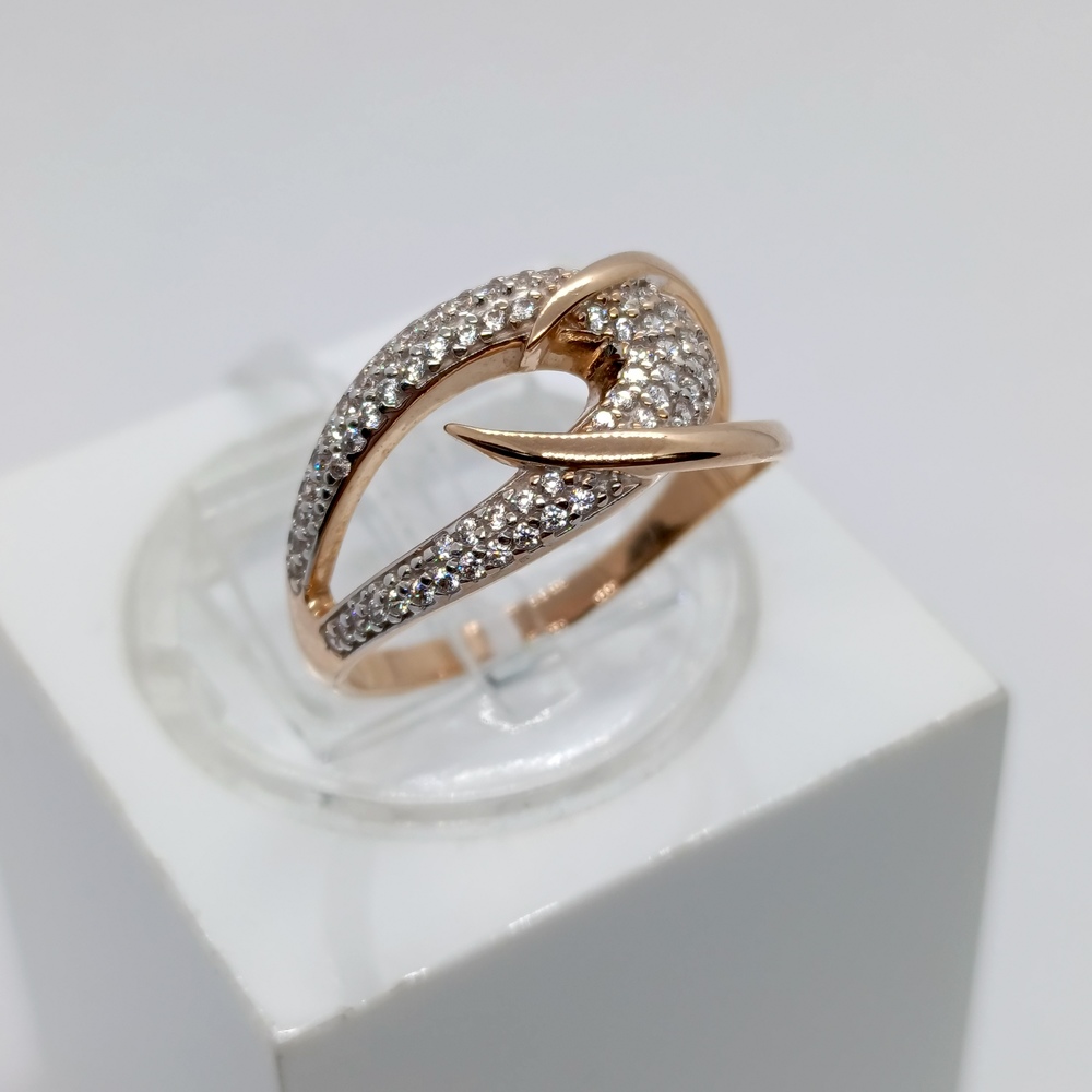 КОЛКМИ585 КОЛЬЦО С КАМНЯМИ (Au 585)