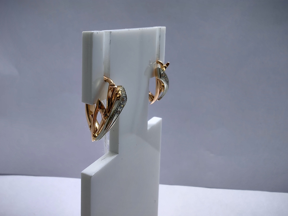 СЕРЬГИ С КАМНЯМИ (Au 585)