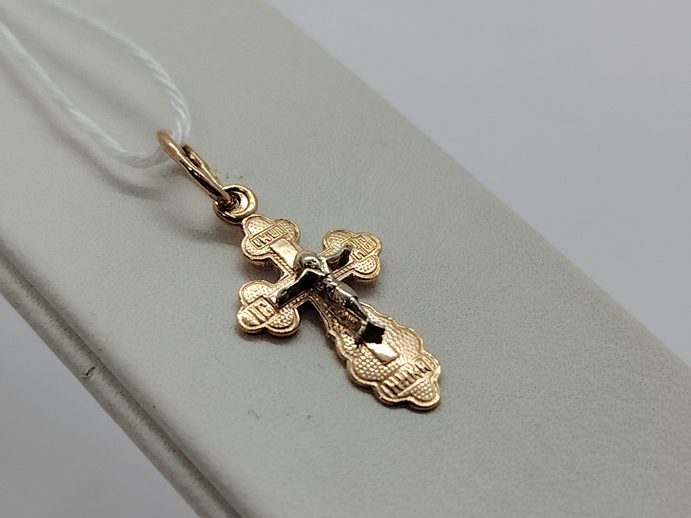 ПОДКБК585 ПОДВЕСКА КРЕСТ БЕЗ КАМНЯ (Au 585)