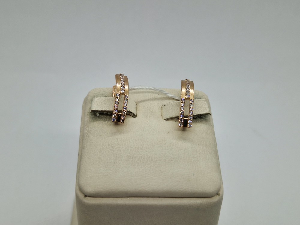 СКМИ585 СЕРЬГИ С КАМНЯМИ (Au 585)