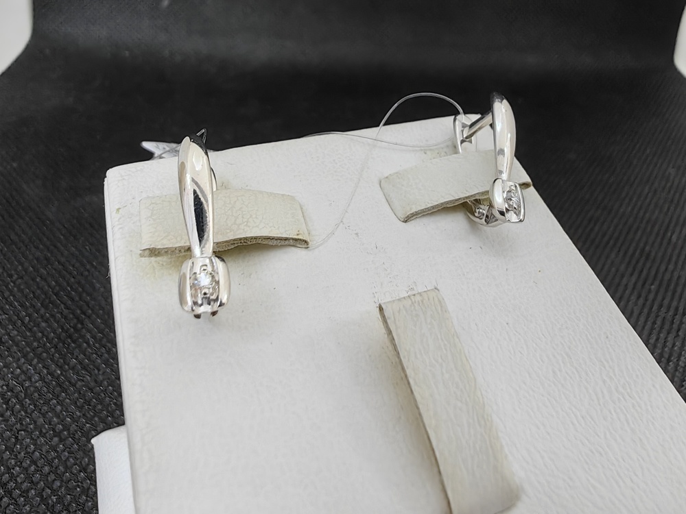 СЕРЬГИ БРИЛЛИАНТ (Ag 925)