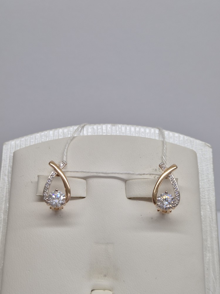 СЕРЬГИ С КАМНЯМИ (Au 585)