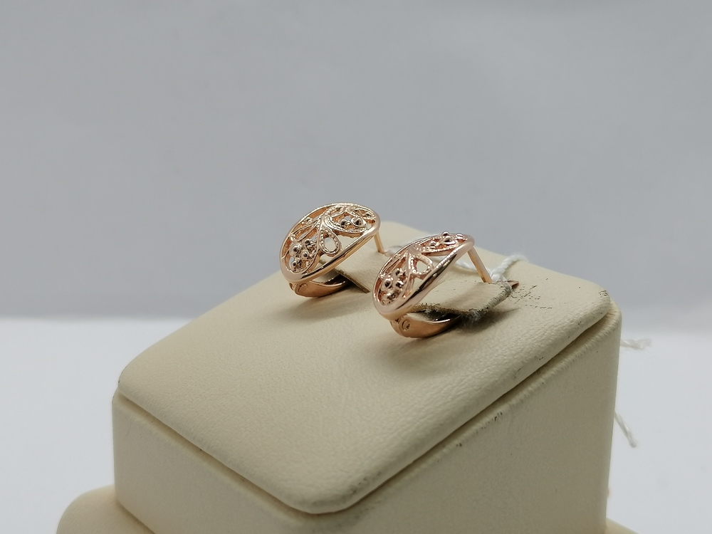 СЕРЬГИ БЕЗ КАМНЯ (Au 585)