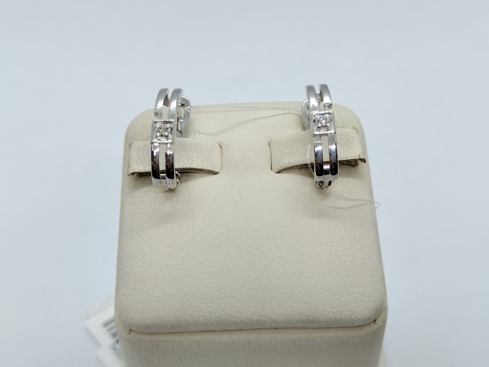 СЕРЬГИ БРИЛЛИАНТ (Ag 925)