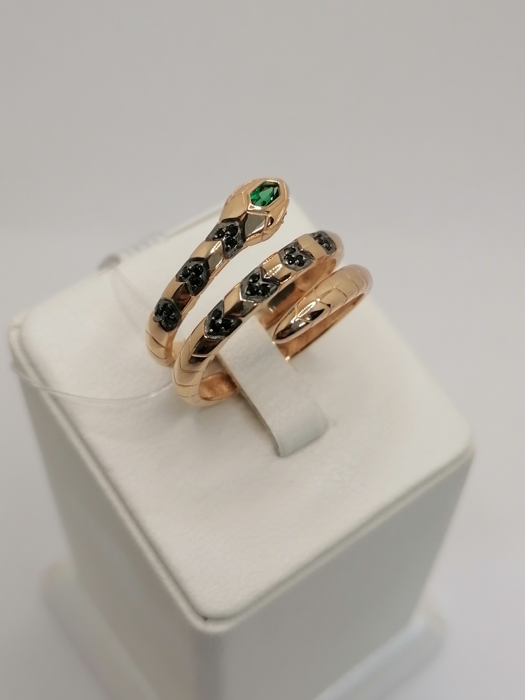 КОЛЬЦО С КАМНЯМИ (Au 585)