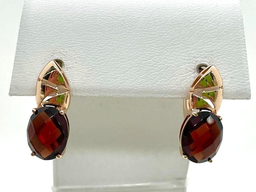 СЕРЬГИ С КАМНЕМ (Au 585)