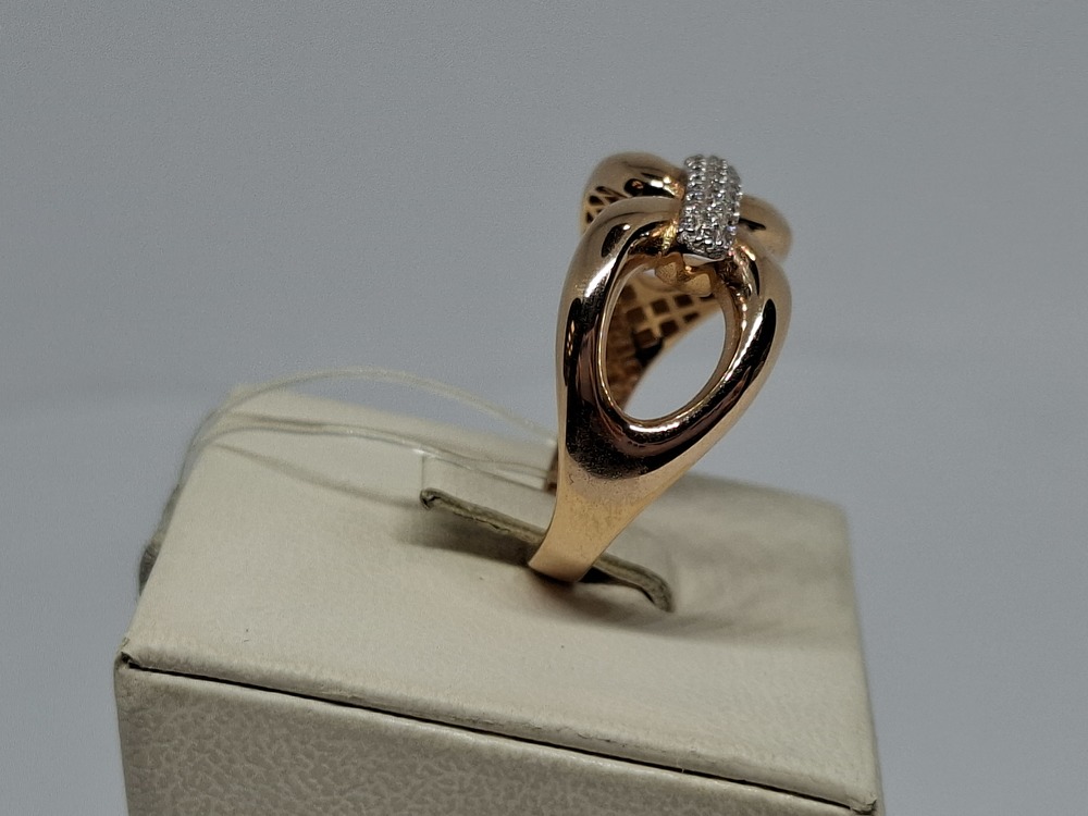 КОЛЬЦО С КАМНЯМИ (Au 585)