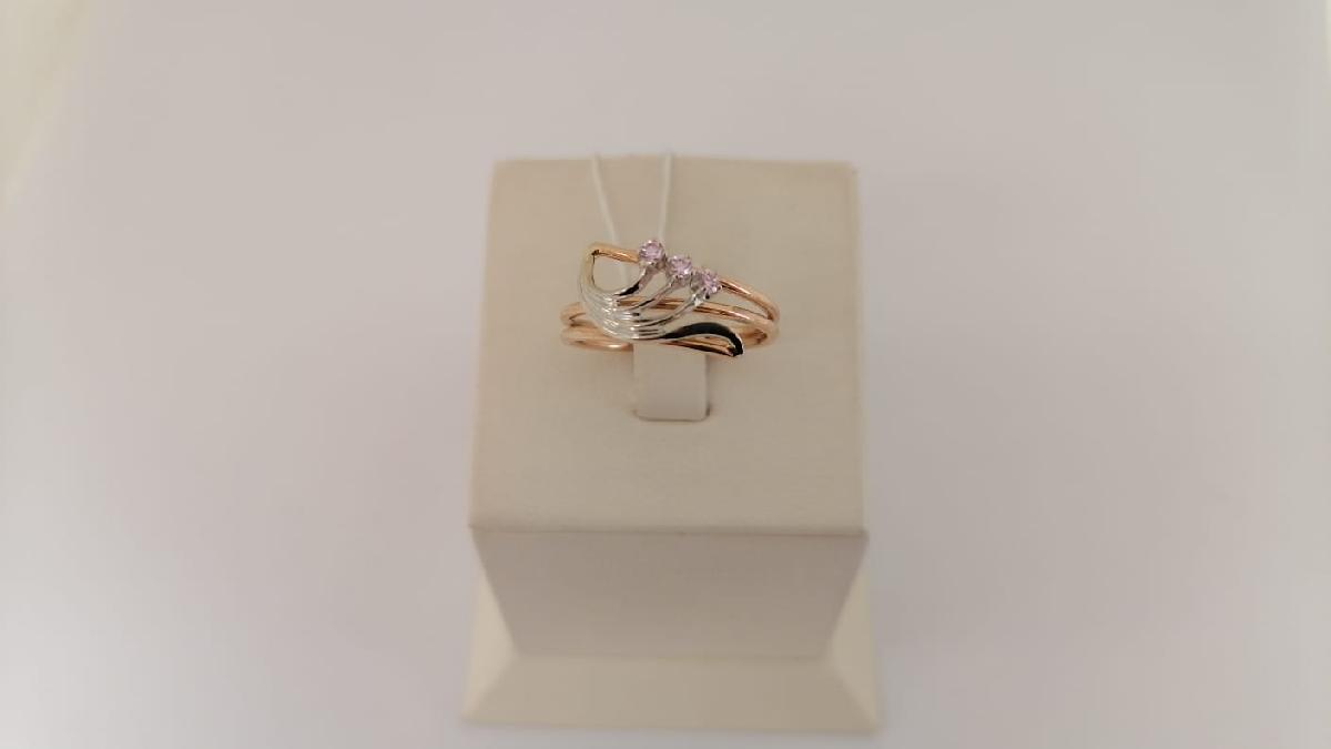 КОЛКМИ585 КОЛЬЦО С КАМНЯМИ (Au 585)