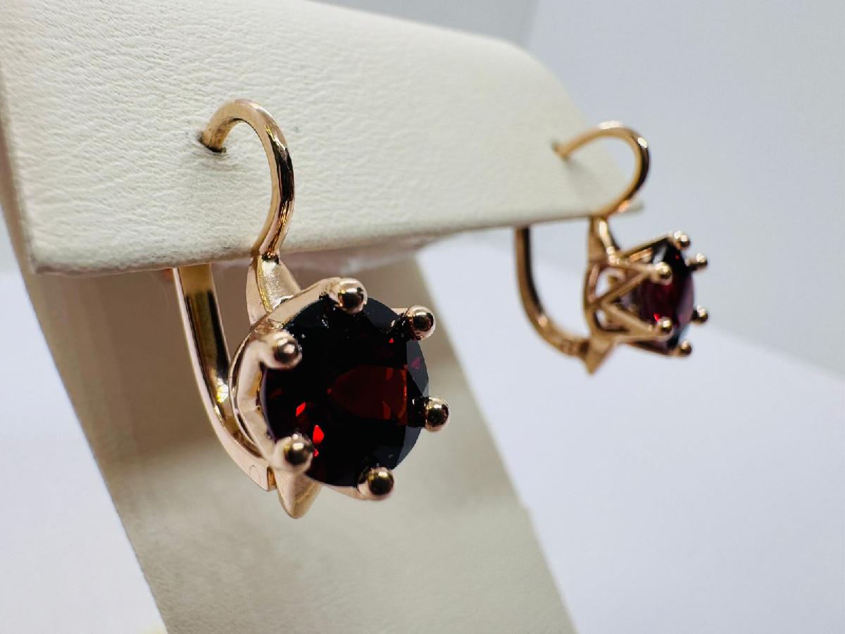 СЕРЬГИ С КАМНЕМ (Au 585)