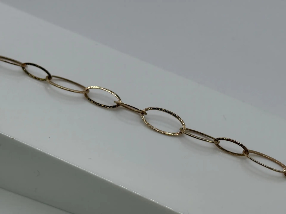 БРАСЛЕТ ПУСТОТЕЛЫЙ Якорное (Au 585)