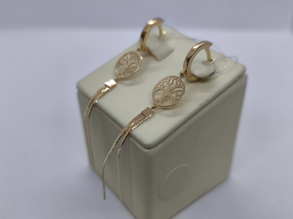 СЕРЬГИ БЕЗ КАМНЯ (Au 585)