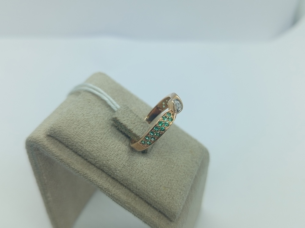 КОЛКМИ585 КОЛЬЦО С КАМНЯМИ (Au 585)