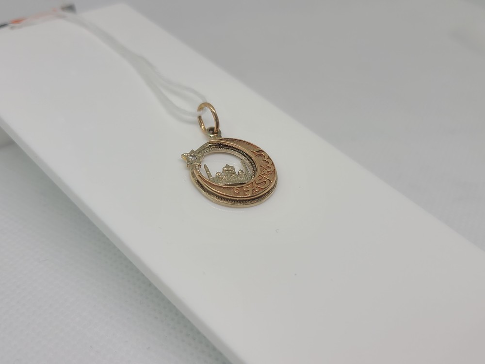 ПОДВЕСКА МЕЧЕТЬ С КАМНЕМ (Au 585)