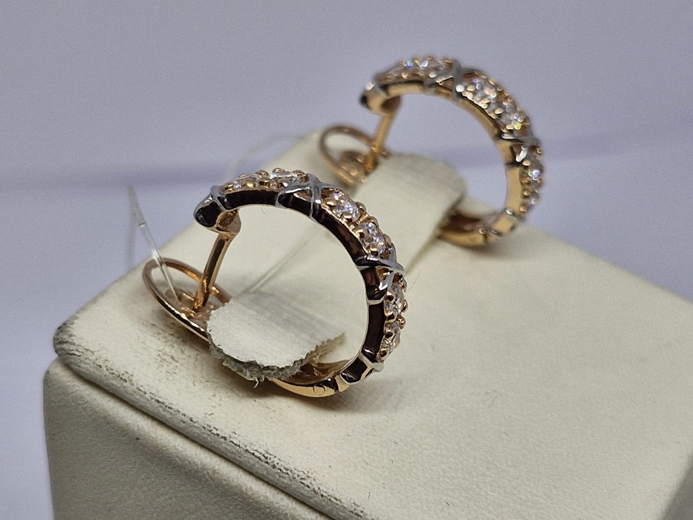 СЕРЬГИ С КАМНЯМИ (Au 585)